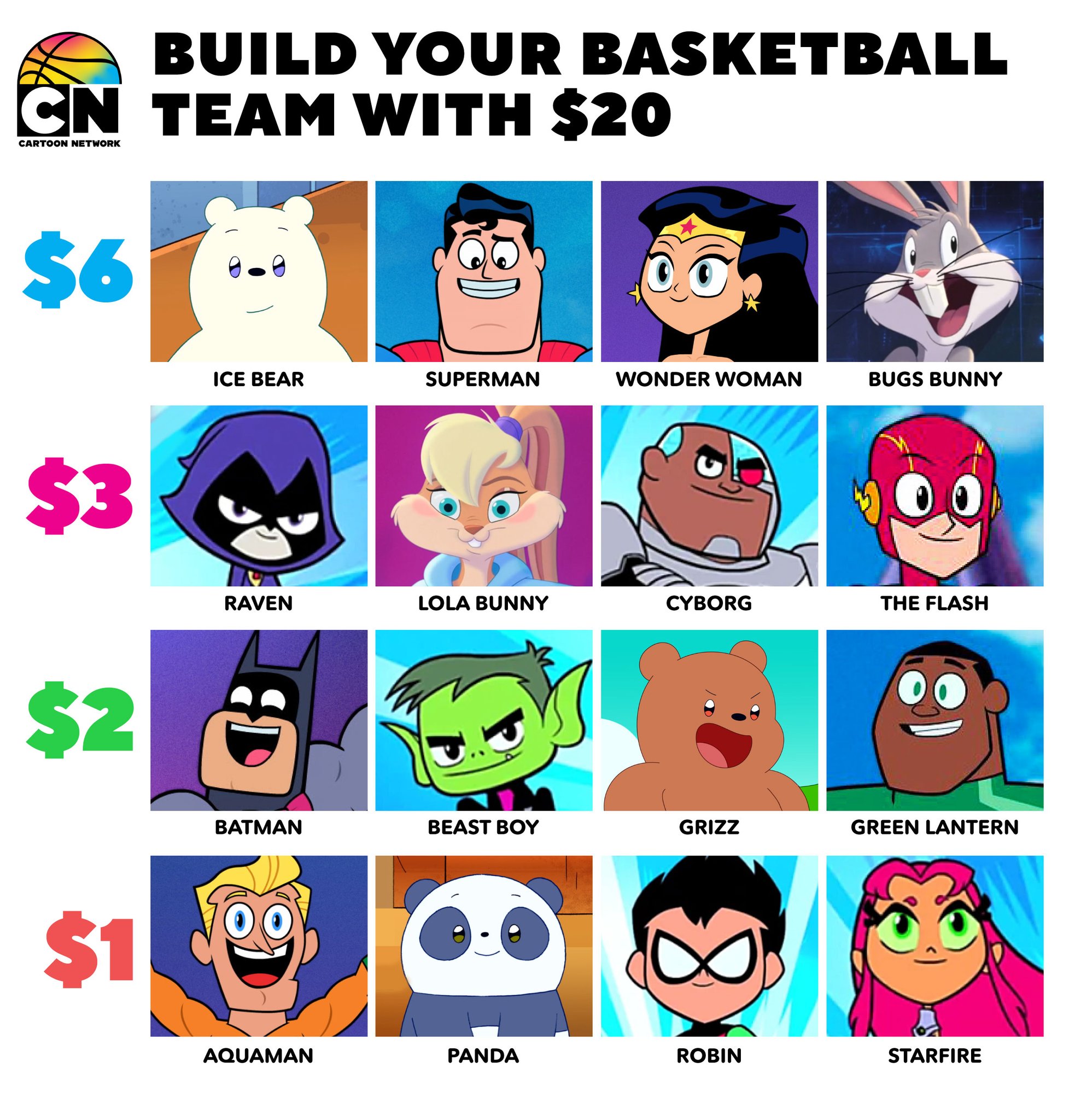 Cartoon Network on X: It's nearly game time - how are you building your  squad? 👀 🏀 ⛹️ Shoot some hoops and tune into the Cartoon Network Special  Edition: NBA All-Star Slam