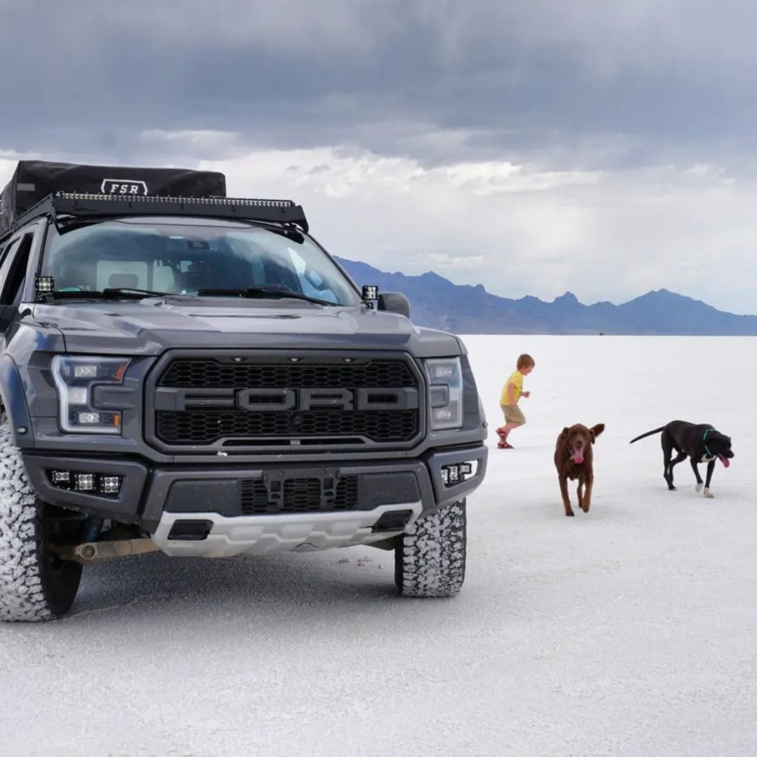 Off-Roading adventures with these cuties are just awesome! 🏃🐕🐕
Hit any trail with a Ford Raptor that will never let you down. 👌

📷 by @maxx.powell

#fordraptor #overlanding #Overlandvehicles #outdoors #camping #travel #rooftoptents  #cardelearships #WilsonAutomotive