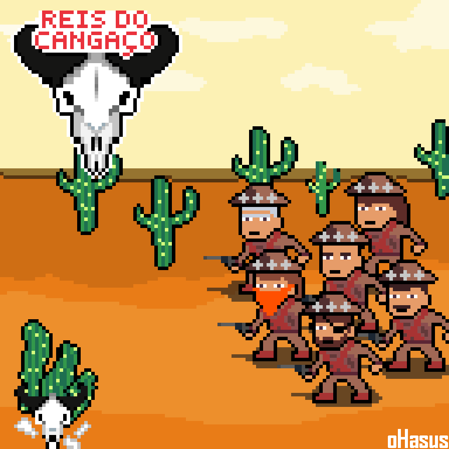 hasusvector's tweet image. Arte do dia, ontem tinha feito essa cabeça de gado pra fazer essa arte aí, porem acabei fazendo outra coisa... mas hoje com mais tempo fiz exatamente o que eu queria! To feliz com minha evolução na pixel art! #pixelart  #pixel_dailies  #Pixel