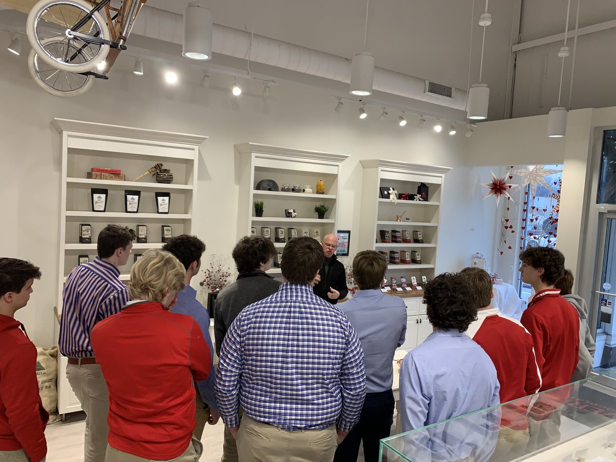LS_Scholars's tweet photo. Thank you to Paul Picton @MaverickChoco for hosting @LS_Scholars seniors from @LaSallePride to discuss chocolate making, entrepreneurship, and marketing. Great chance to learn about its bean-to-bar process and taste (and purchase) amazing, award-winning chocolate. https://t.co/mfwuANCDuw