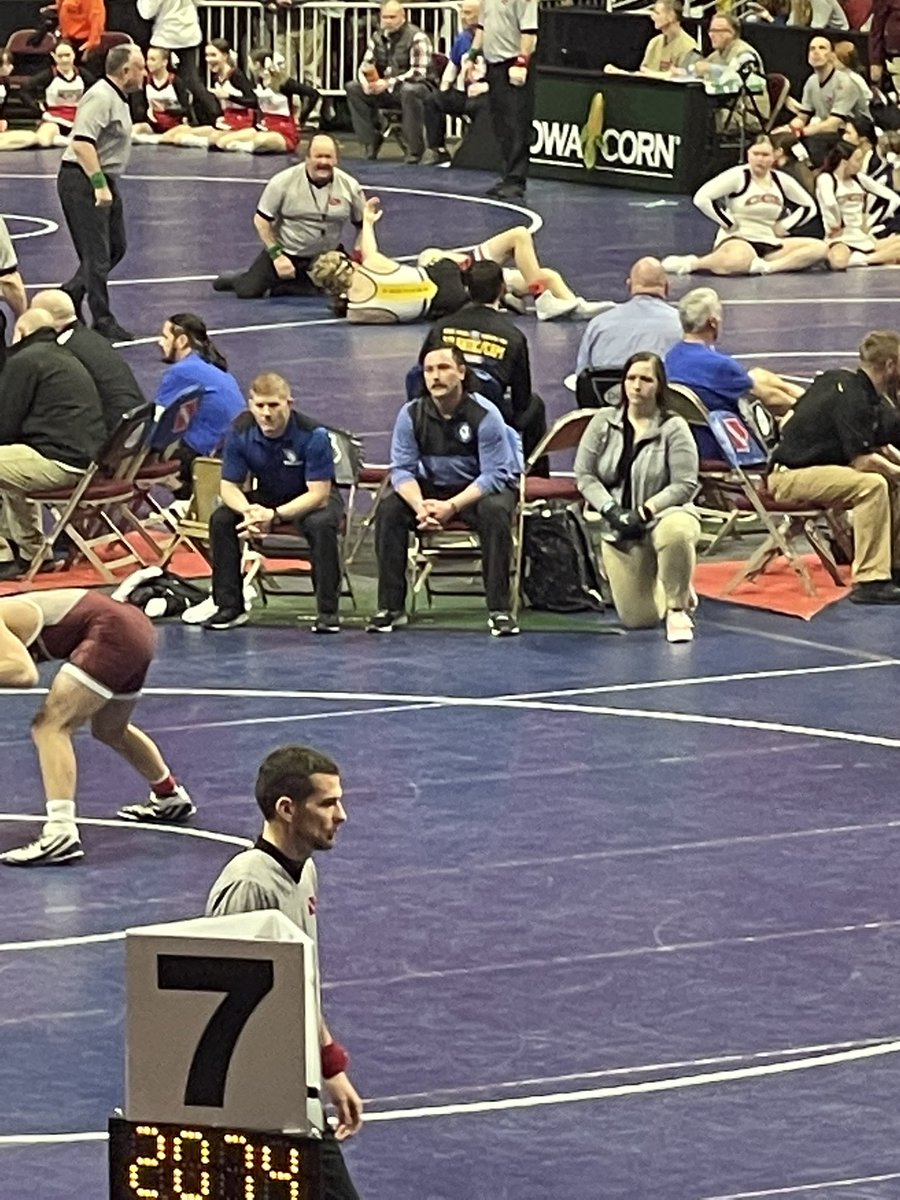 atlwrestling1's tweet photo. 170 Kadin Stutzman takes on Clarion-Goldfield-Dows’s Mack Seaba  and defeats him 16-8. Kadin will advance to in the bracket!   @barstoolcam1 @AtlanticTrojans  #TrojanPride https://t.co/MGS7qmLcz4