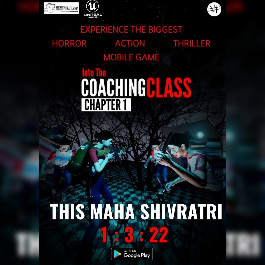 Hello all, I'm a #indiegamedeveloper <a href="/prathakpr_/">Pulkit Rathore (Prathak)</a> , recently I have completed my personal game project #CoachingClassGame. #HorrorGames #gamedevelopment
I am launching my game on 1st march.
Made with <a href="/UnrealEngine/">Unreal Engine</a> , #epicgames  Gameplay Reveal Trailer : youtu.be/GmOwKzhauWE