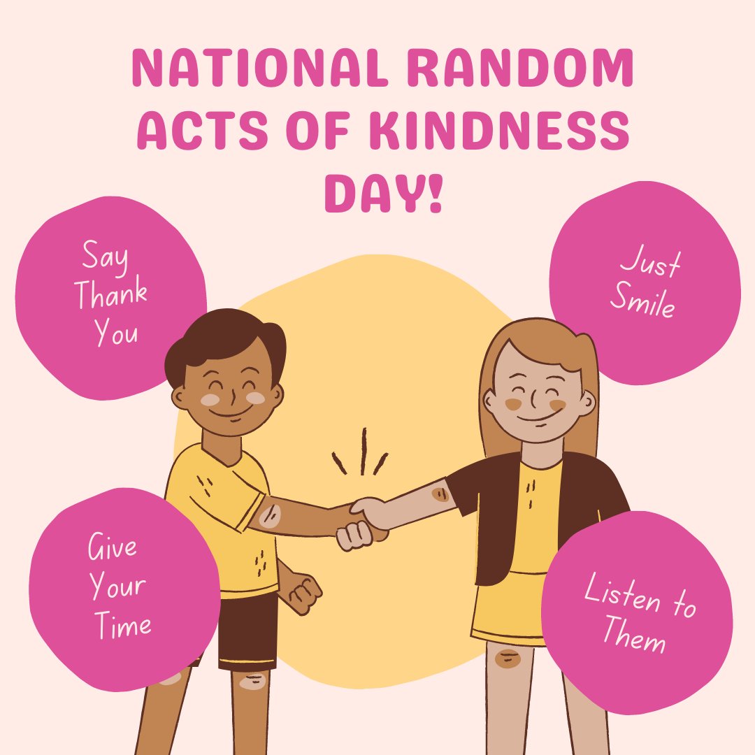 NortonNational's tweet photo. Happy National Random Acts of Kindness Day! make someone smile or simply opening the door for someone can make a difference. #kindness https://t.co/jHUAiKy1xb