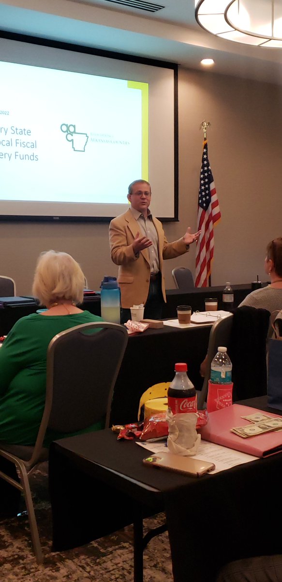 75arcounties's tweet photo. We thank @ARSecofState, John Thurston and @ARCOSLoffice State Land Comissioner, Tommy Land for stopping by to welcome the Treasurers today.  #ARcounties https://t.co/BTRHYHcKAQ