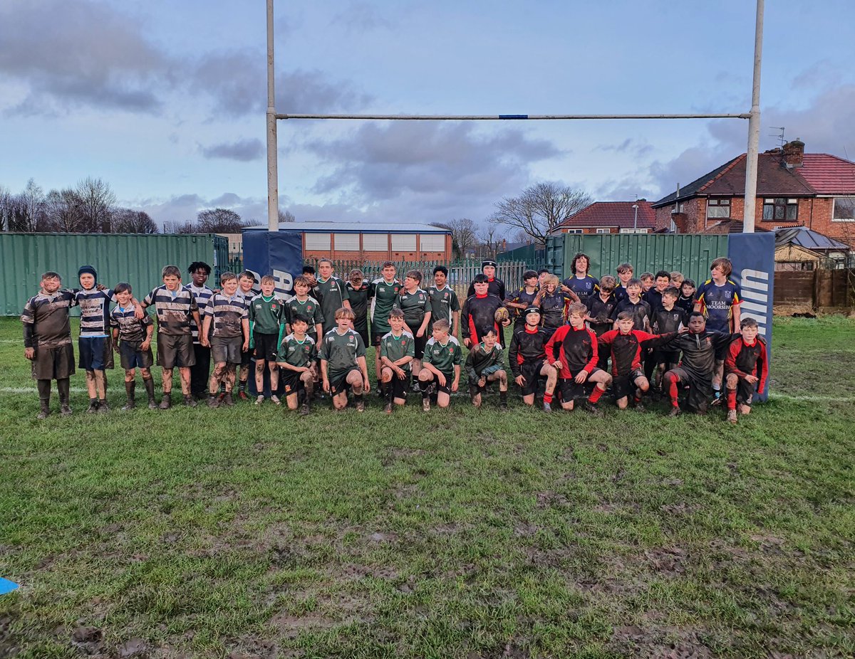 It was a muddy one but what a day for our Salford Schools KS3 students playing against their neighbouring schools. Brilliant to see some new faces enjoying the game and representing their schools. #BestInEveryone #RugbyGame #SchoolRugby @_ICAcademy1 @SCA_Community
