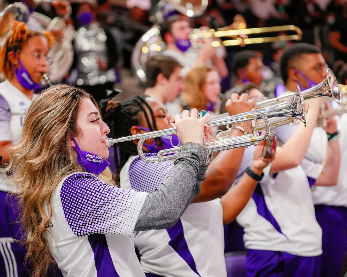 sohpuband's tweet photo. TONIGHT IS THE NIGHT🏀🃏

HPU basketball will be broadcast on ESPNU at 9 PM and we need the QC full of energy! We'll see you guys @ 7:30 for the pregame party.

📅 February 17
@HPUMBB 🆚️ Longwood
📍Qubein Center
🕘 9 PM
📺 ESPNU https://t.co/xyGbNfRykc