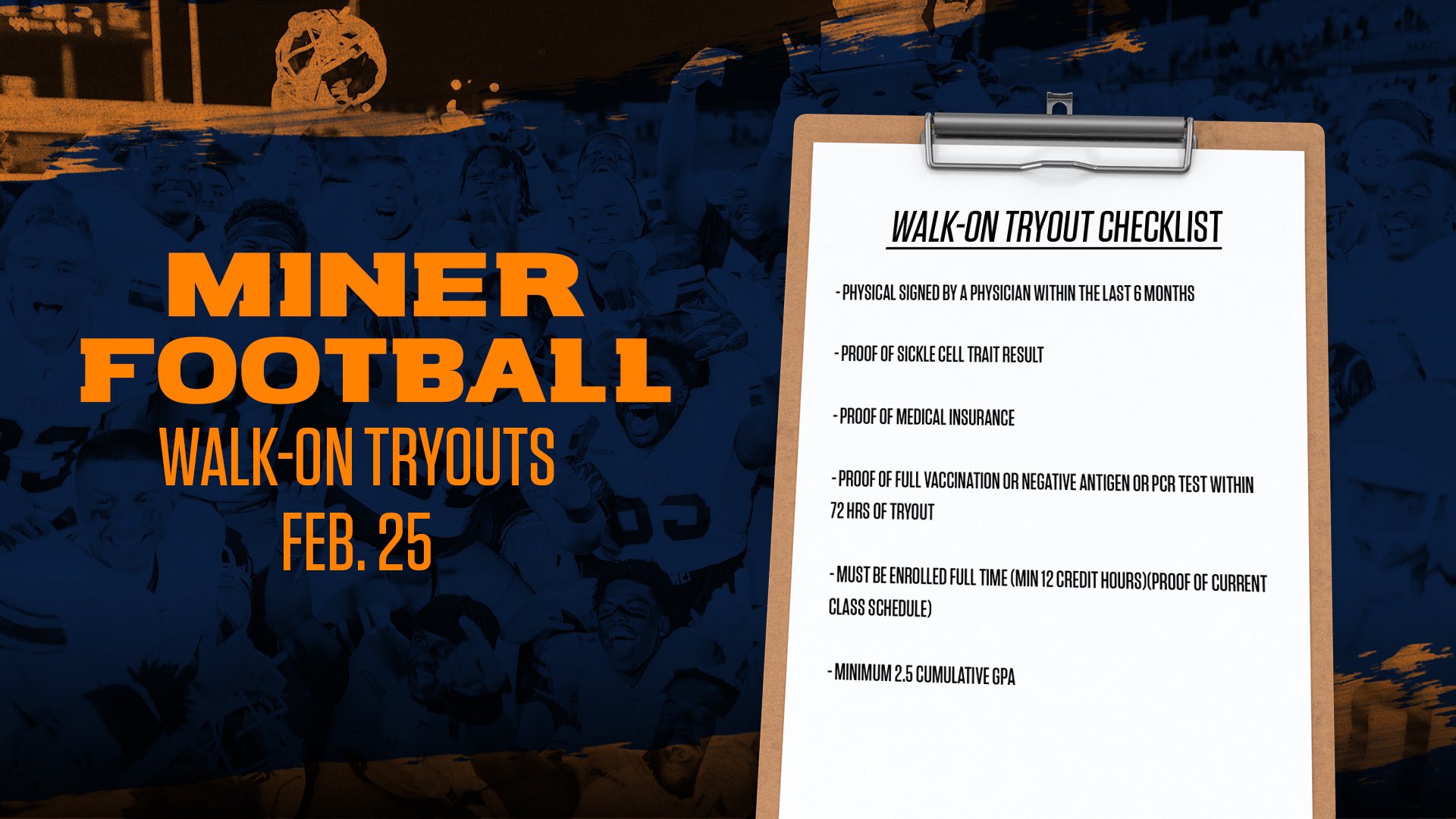 Utep Finals Schedule Spring 2022 Utep Football (@Utepfb) / Twitter