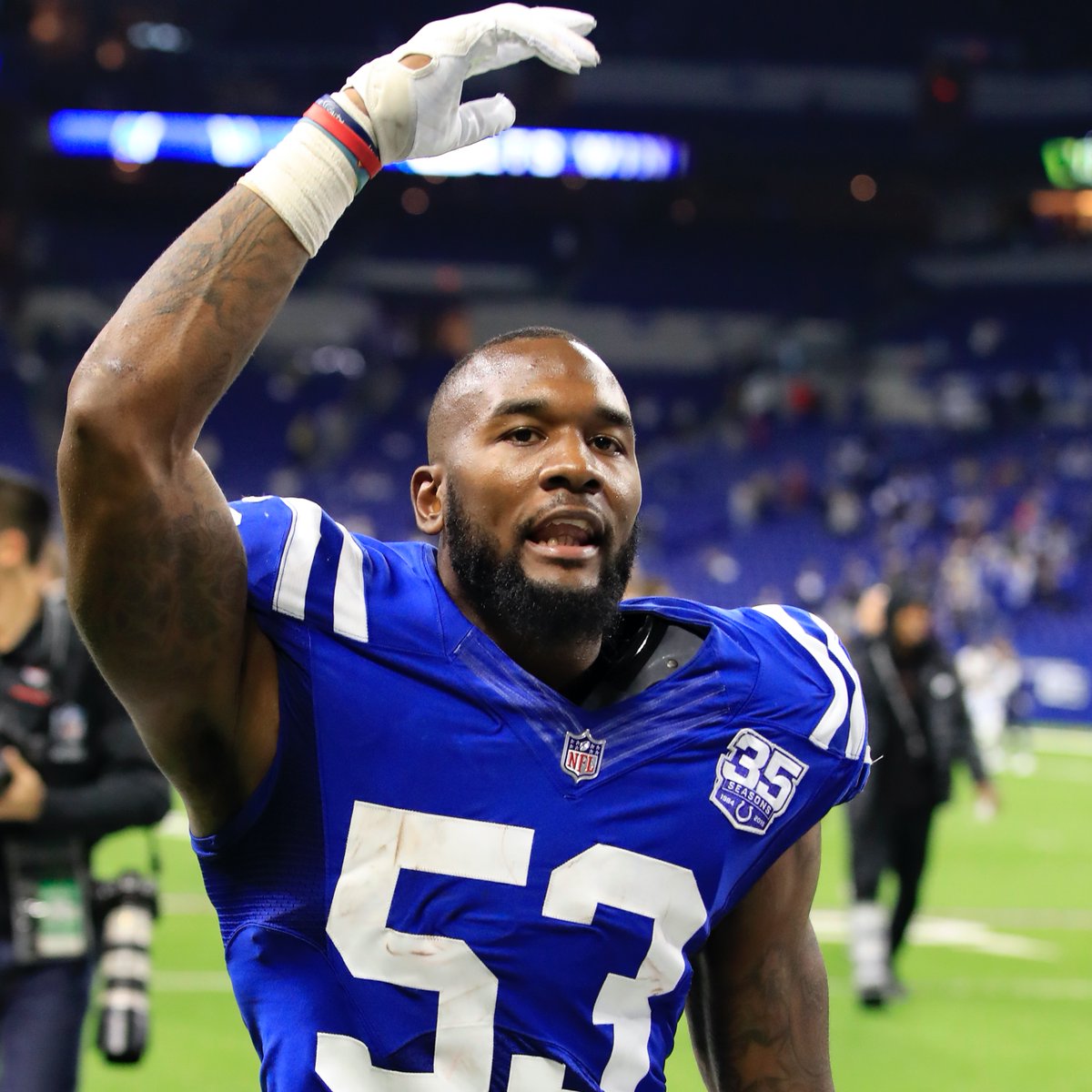 The only rookies with 100 tackles and 10 tackles for loss in a season since 2015 ▪️Nick Bolton ▪️Darius Leonard