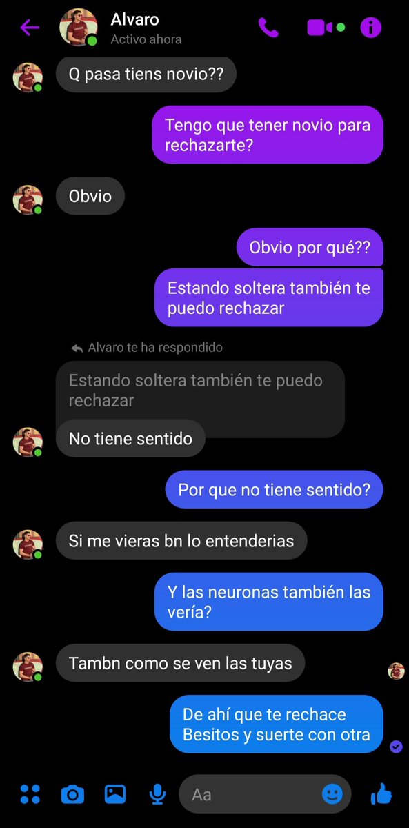 DanielaMtins's tweet photo. Lo subo porque me ha parecido curioso que una chica "solo" pueda rechazar a un hombre por tener pareja, a parte de creerse tan "buenorro" como para que 'nadie' le pueda rechazar.

'Amigo', el físico no lo es todo. La personalidad está muy por encima del físico. https://t.co/JfT1qIGeOS