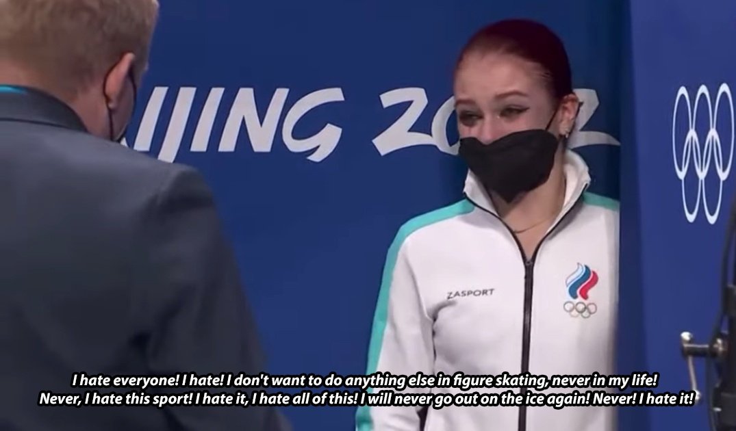 Davai_Idemo's tweet photo. Women's #FigureSkating was so emotional for me... 
My thoughts:

1. #Trusova should have won #gold she was better than Shcherbakova ! 
2. #Valieva was destroyed by her team! She and her mom should say the truth! And members of her team should be punished! 
#Beijing2022 https://t.co/UqM2SzRXmg