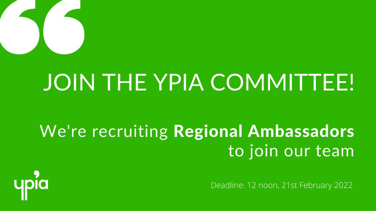 YPIA_uk's tweet photo. 📢 Calling all young people in the arts sector! 📢 We're on the look out for Regional Ambassadors to join our team! https://t.co/VlkvVVZC4U