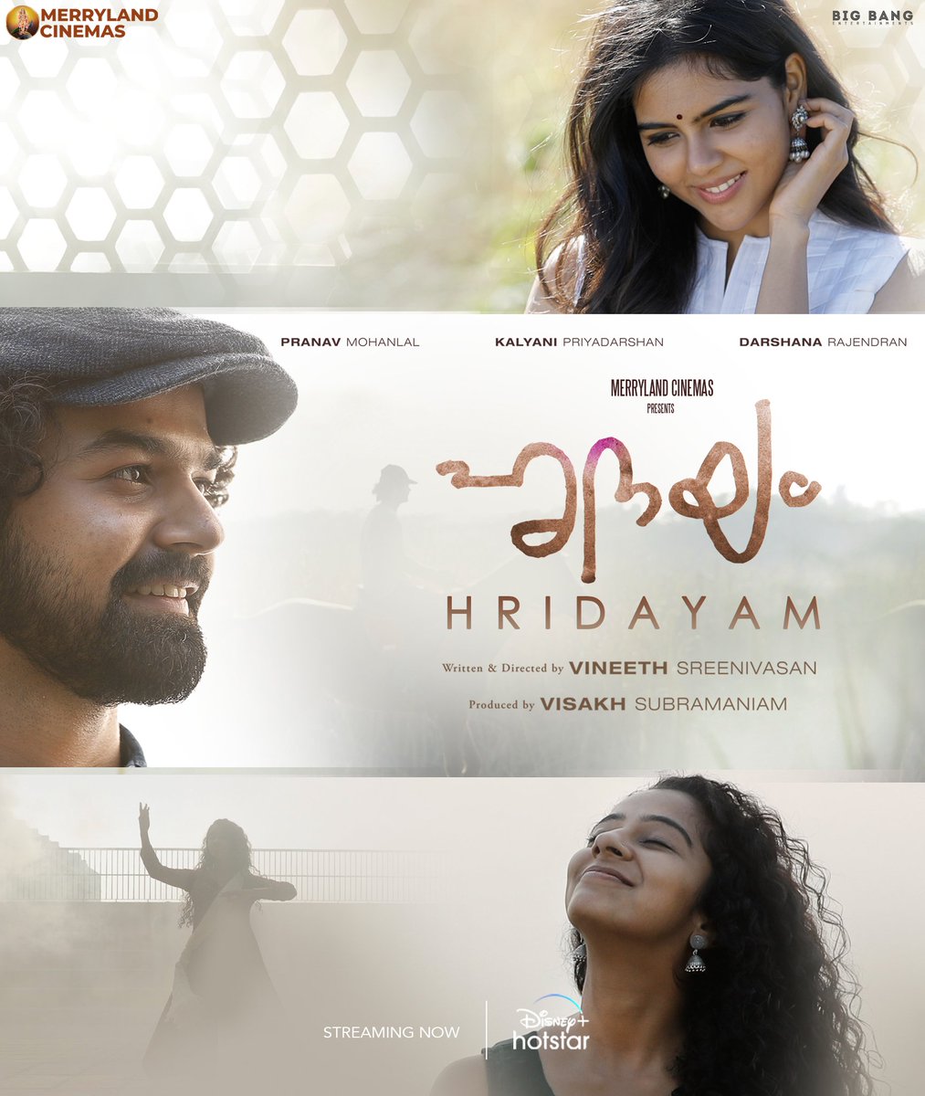 impranavlal's tweet photo. #Hridayam streaming now on @DisneyPlusHS 

https://t.co/eZqiqRJ3TM https://t.co/JqEAXI68MH