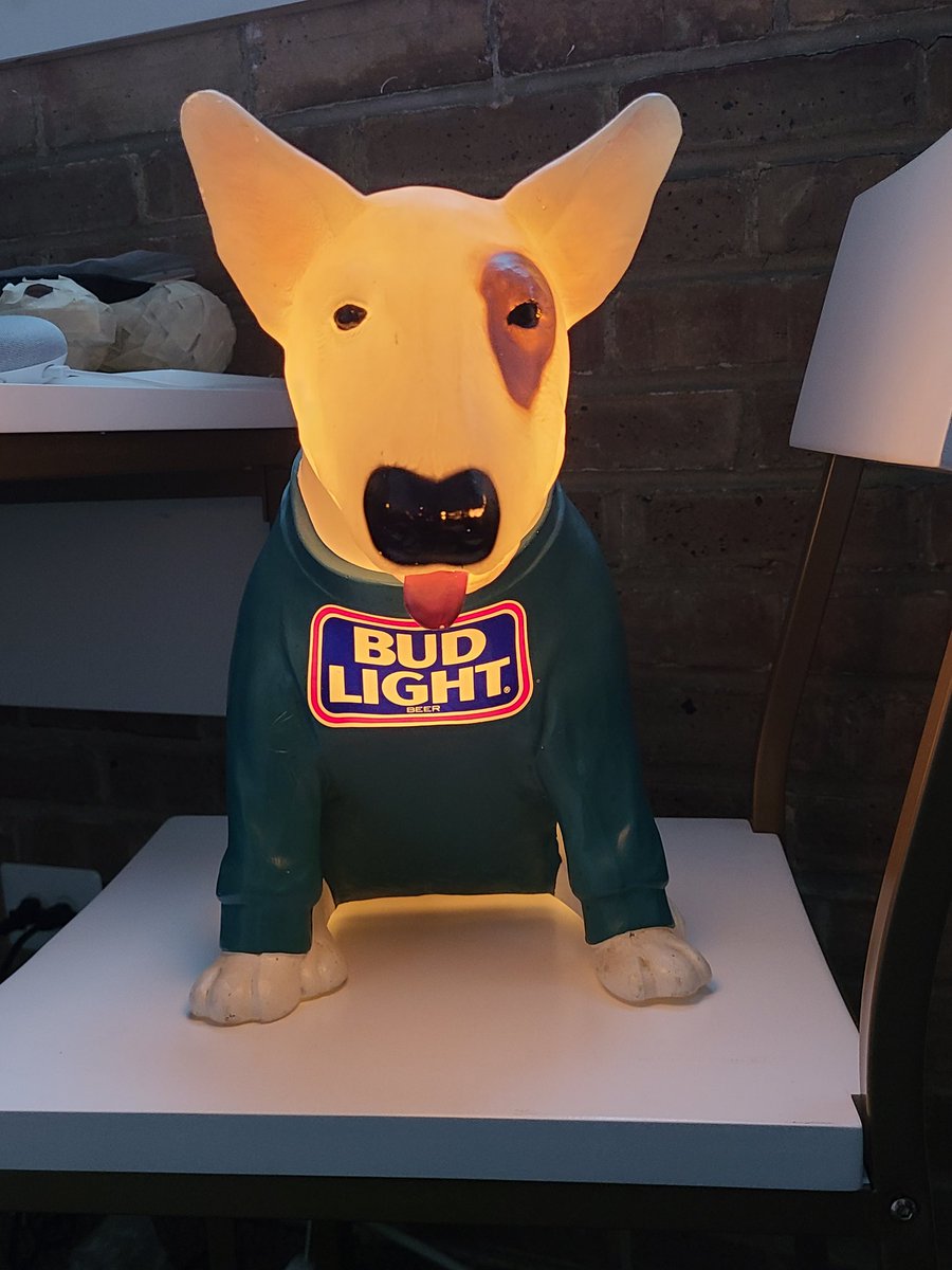 Who ever said money can't buy happiness is an absolute fucking liar. #spudsmackenzie #partydog #80slife