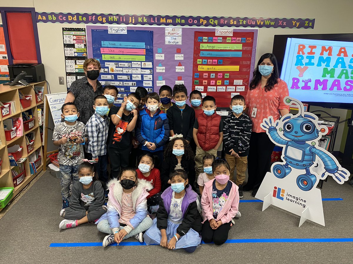 Dhernandez_IL's tweet photo. Shout out to the @padronbadgers and Ms. McBurnett’s class for winning one of the ‘Out of this Universe’ classrooms of the month! #multilingual #languageandliteracy #equity #imaginelearning @AustinISD @AustinISDsupt @ImagineLearning https://t.co/AngdKR9Qpg