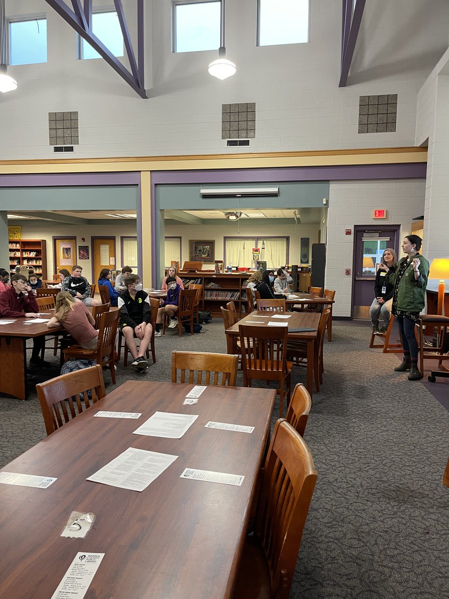 Thank you <a href="/warrencountypl/">Warren County Public Library</a> for showing 8th graders how to access databases from the WCPL website. Students learned how to navigate KYVL for research and the ACT Preparation material! <a href="/BGJHS/">Bowling Green Jr. High School</a>