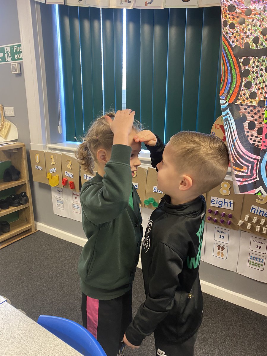 Wye_WPA's tweet image. Today in maths we were comparing heights, everyone thought they were the tallest! #WatersideMaths