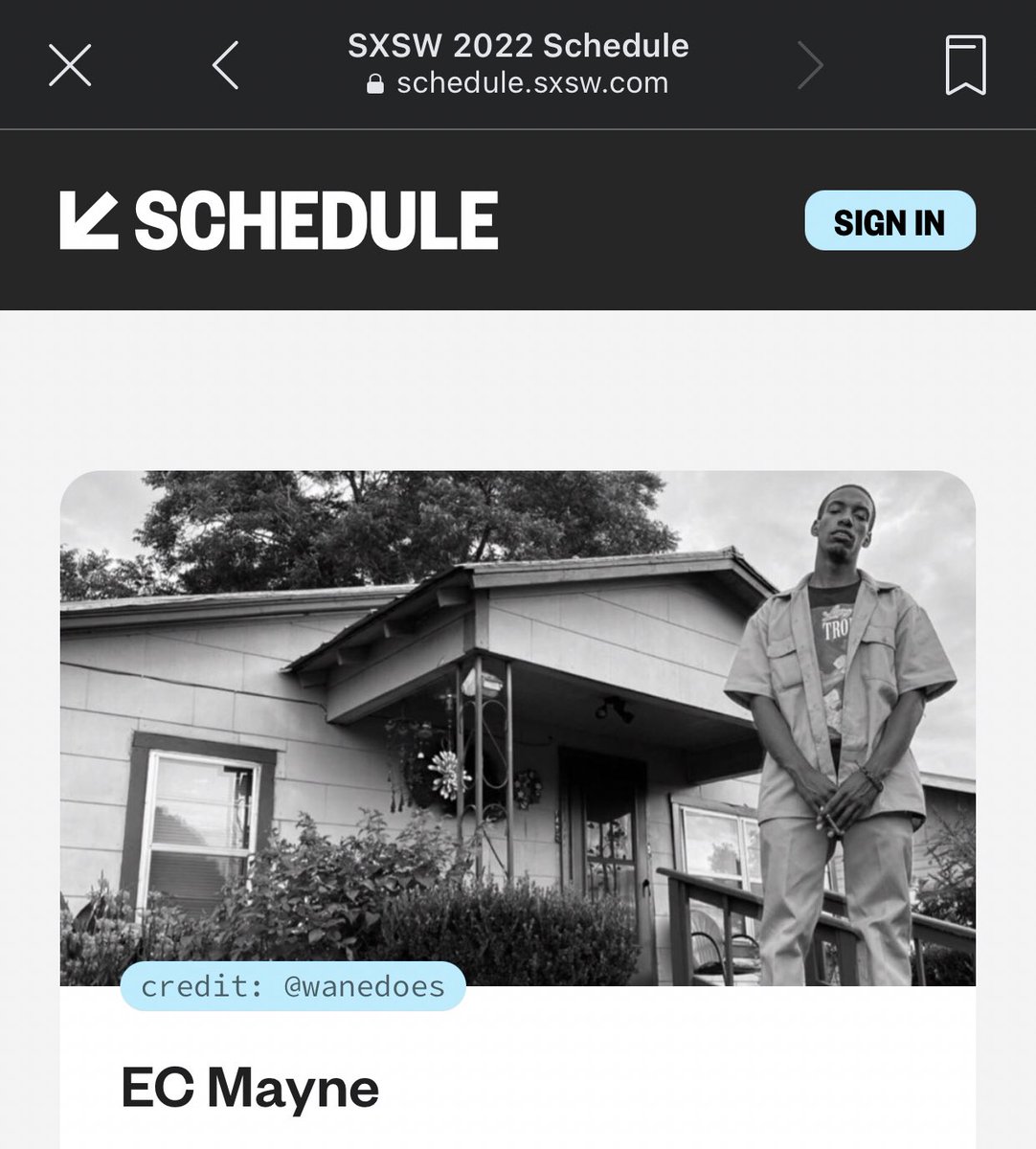 Ecmayne's tweet photo. Its going down! My first time being a Official @sxsw artist man it’s been a long time coming this is definitely a major highlight in my music journey I’m grateful and blessed to have this opportunity. #ecmayne #sxsw #sxsw2022 #ActinBad #candybluelikescrew #2blessed2bstressed https://t.co/gptUG51aRP