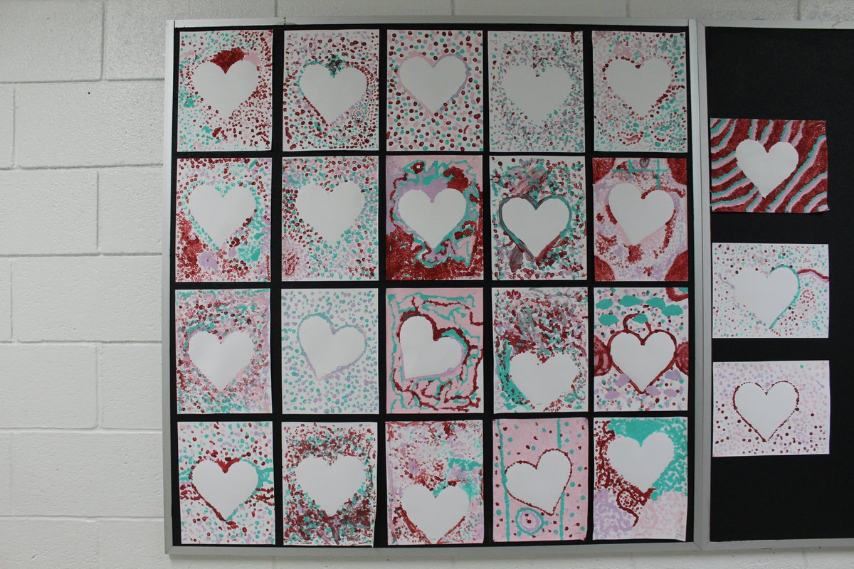 Grade 3/4 Heart Art