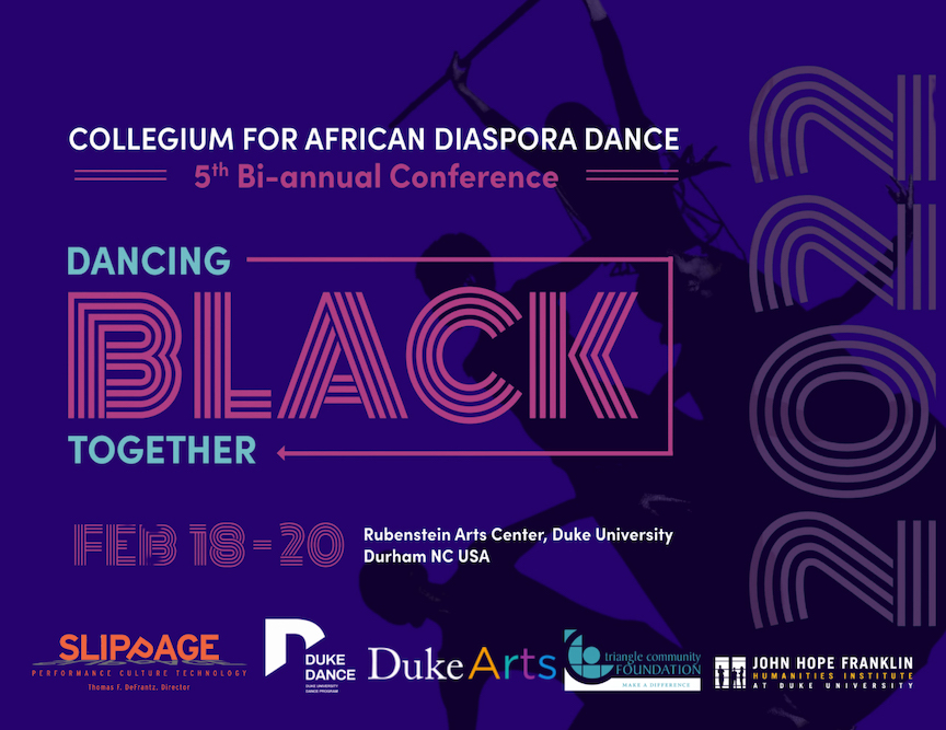 DukeTrinity's tweet photo. Afro-Feminist Performance Routes is underway this week at #DukeDance and the Collegium for African Diaspora Dance (CADD) conference starts tomorrow (2/18), both with a theme of "dancingBLACKtogether."
Learn more & register:
🔗 https://t.co/sZePJo8tm6
🔗 https://t.co/qinBWzCXQj https://t.co/FBIpbryLbP