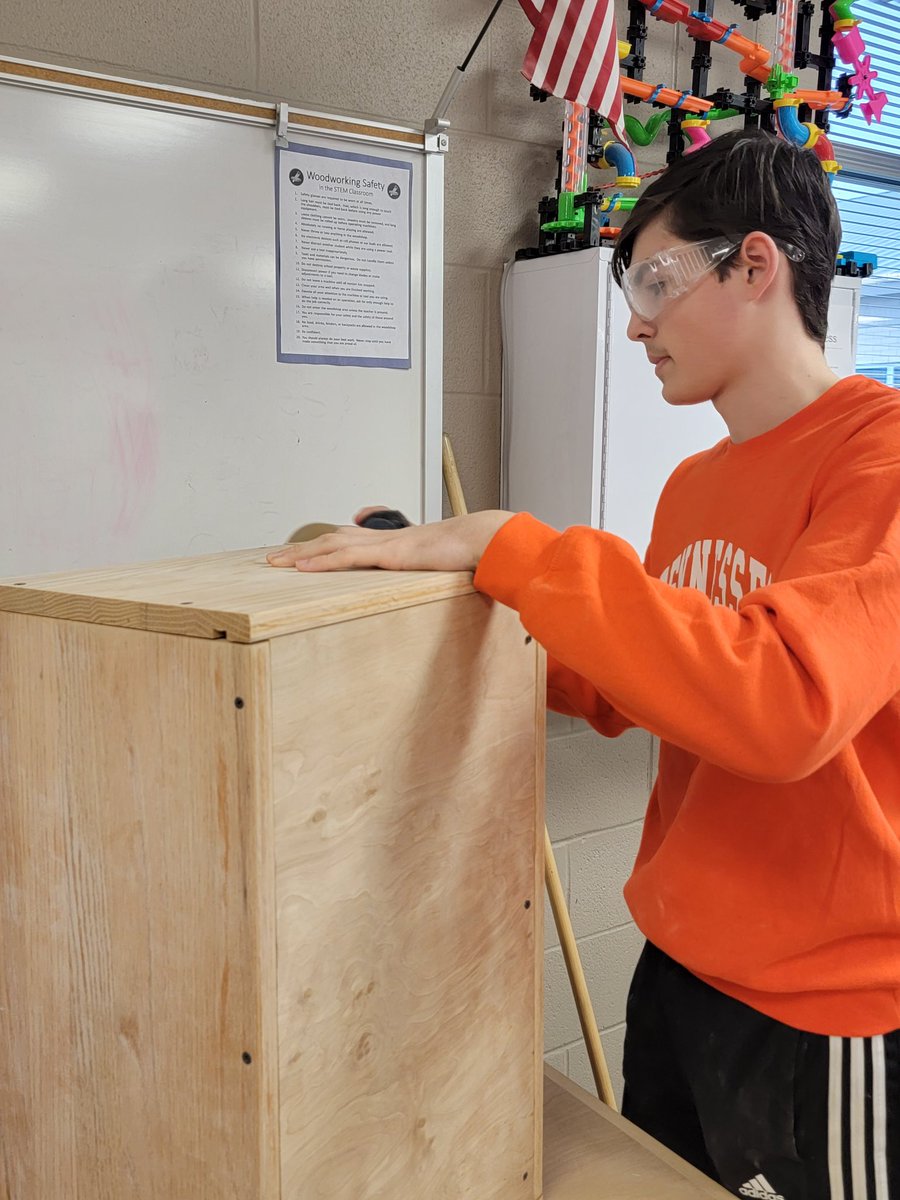 Busy building stage props for the school musical today. #siegelunited