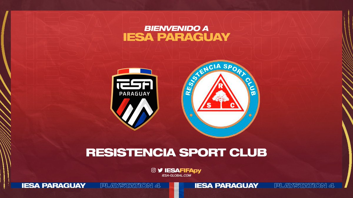 IESAFIFApy's tweet image. ¡Bienvenido Resi! 🙌🏻 

@ResiSportClub ahora es @Resisesportspy en nuestras competencias de Clubes Pro 🔥 

¡Muchos éxitos para este equipo! 👏🏼