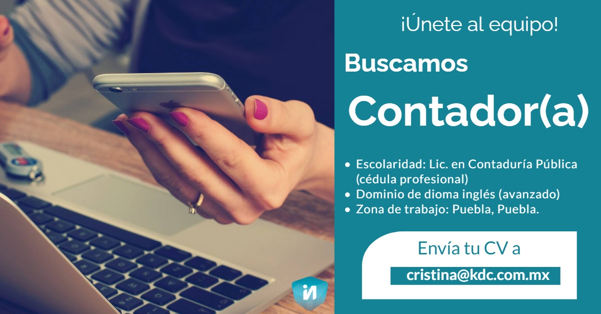 hr_ingenious's tweet photo. Forma parte de nuestro equipo, estamos buscando CONTADOR(A) BILINGÜE.
Si conoces a alguien que podría estarlo o estas interesado en participar, envía tu CV al correo cristina@kdc.com.mx 
#trabajosenpuebla #contadorpublico #bilingüe #puebla #empleopuebla https://t.co/c38kRodXR8