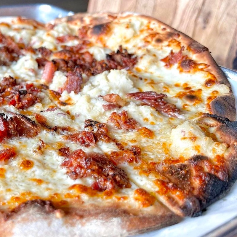 CTvisit's tweet photo. It's no secret that Connecticut pizza is #1. But did you know it also makes for great Insta shots? Snap yours at these spots. #StateImInCT #CTvisit📍: @brewportct, Bridgeport 📸: foodiephotoct (IG)