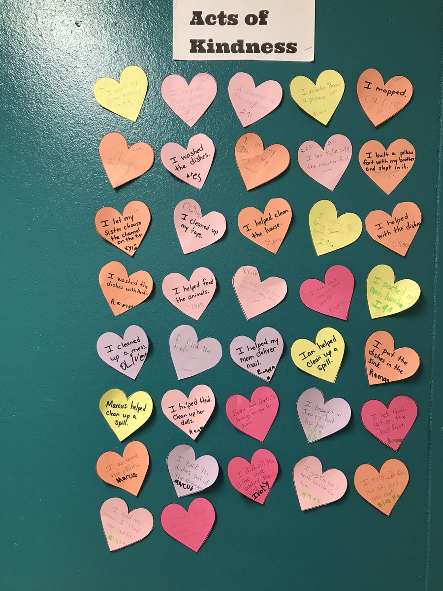 RobinFooteElem's tweet photo. Ms. Smith’s grade 1/2 class’s Acts of Kindness wall is growing! Kindness is catching @RobinFooteElem ! @CBVRCE_NS https://t.co/Cd844oCZdR