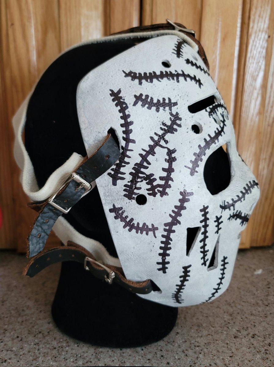 SWAUTOGRAPH's tweet photo. Before #TheMandalorian and @billburr gave us #spaceboston the closest connection we had to #starwars was Gregor, based on @BostonBruinsNHL great #GerryCheevers. These masks will be part of an autograph project. @dave_filoni @deebradleybaker #Boston https://t.co/IHRFKk3x31