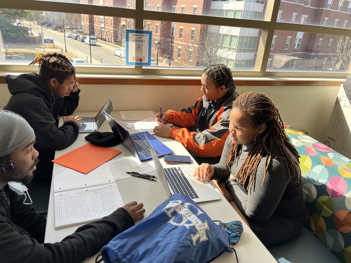 VSU Trojans making it happen academically on a Thursday afternoon in Johnston Memorial Library! Work hard now so that you can play hard later! Way to go State! Keep it going! We are proud of you!