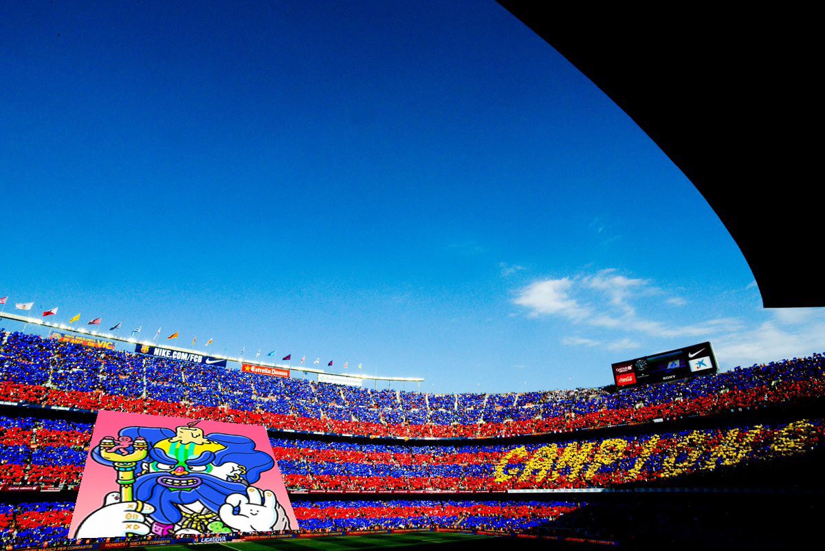 eth_mugiwara's tweet photo. Visca El @shamanzs!!! 

For @Brosmind since they are from Barcelona 🔴🔵 https://t.co/xFsRZ9gVjb