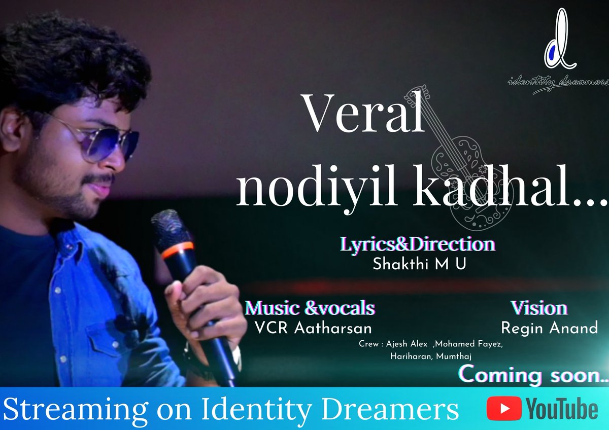 IdentityDreame1's tweet photo. VNK will on your headphones soon... 
Date will announce on second look 
By
@shakthi_M_U  and team 
#albumsong #vnk #releasingsoon https://t.co/zM7GZz4JLS