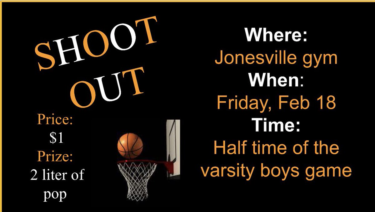 JhighFam's tweet photo. Hey Comet fans. Bring your money tomorrow for our shoot out to raise money for the senior class! https://t.co/G1SFaQtWIF