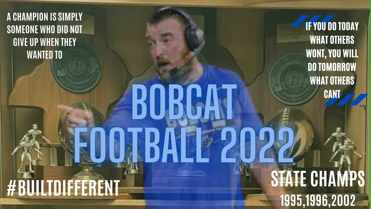 “You can not have a million dollar dream with a minimum wage work ethic” Go Bobcats!!!! @CaseyAl62171239 <a href="/BreathittCoach/">Kyle Moore</a> <a href="/jdc_combs/">Justin Combs</a>