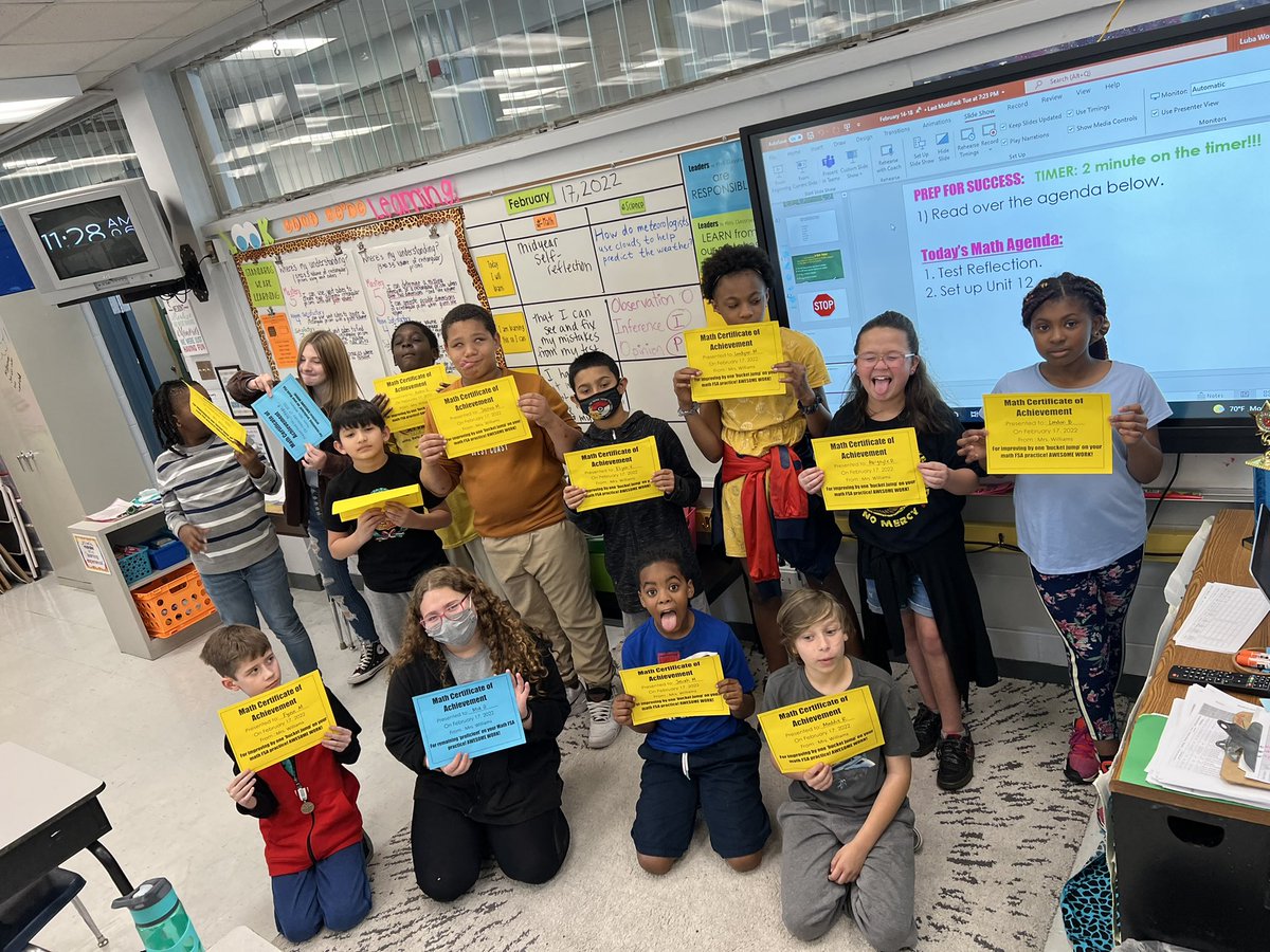 oldladylor's tweet photo. These students met their math WIG on their midyear assessment!! 🎉🎉 @HCPSLanier https://t.co/Ryarow9zgs