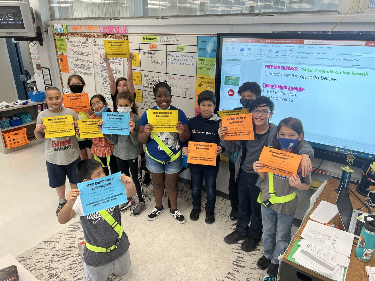 oldladylor's tweet photo. These students met their math WIG on their midyear assessment!! 🎉🎉 @HCPSLanier https://t.co/Ryarow9zgs