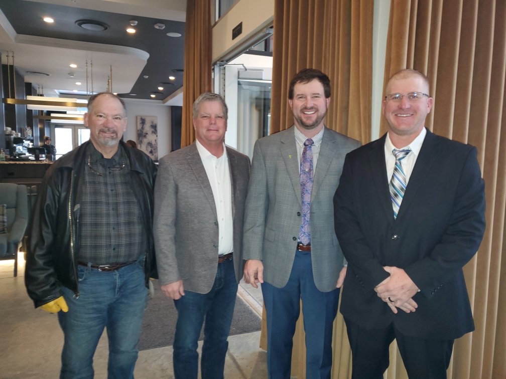 GMD 4 Board Members Lynn Goossen, Jeff Deeds, Brent Rogers, and Brett Oelke in Topeka today to give testimony before the House Water Committee on HB 2686.