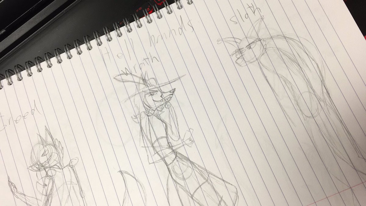 rosaberge2's tweet photo. So I’m just giving you the ideas of how the adoptables look so far…
3 hellhounds and 3 imps.
I’ll finish their style maybe in the weekend.
#helluvaboss #helluvabossimp #helluvabosshellhounds #hellhound #imp #helluvabossoc #adoptable #WIP https://t.co/FZA8s0Q0TA