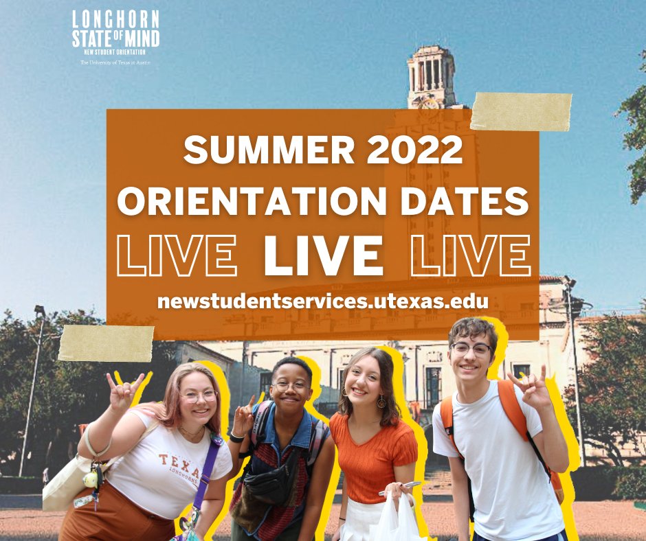 Ut Summer Schedule 2022 Ut Orientation (@Utorientation) / Twitter