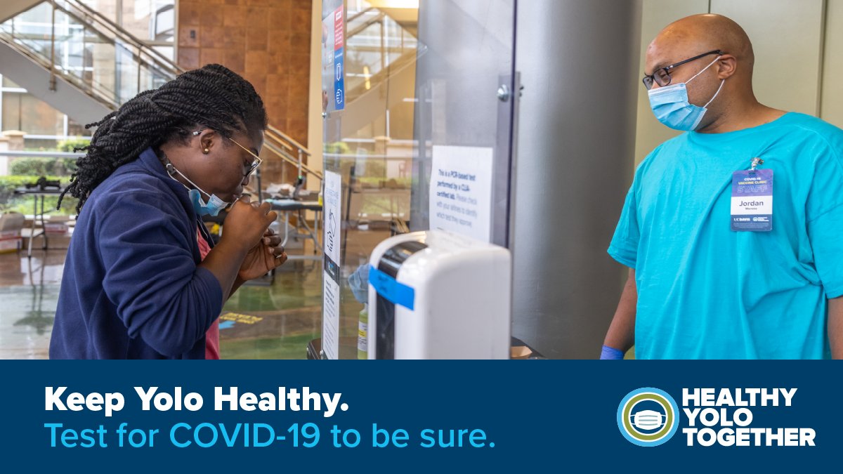 Healthy Yolo Together is expanding! We’ve opened COVID-19 testing sites in Esparto, Knights Landing, and Winters. It’s fast and free. For dates and times, visit: HealthyYoloTogether.org/testing