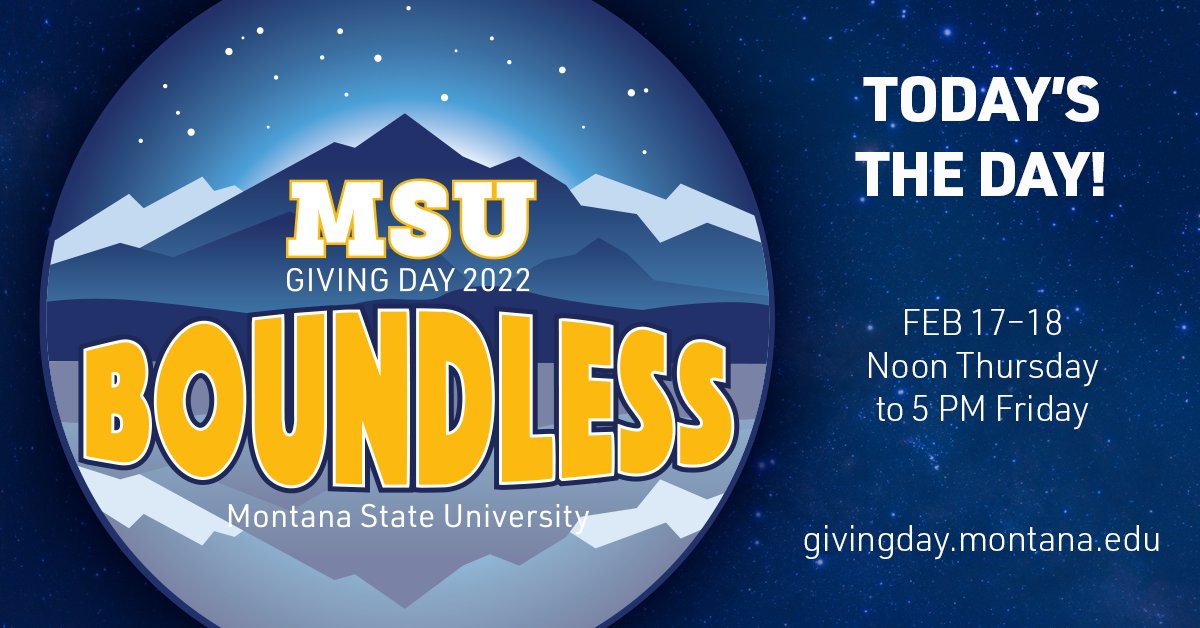 Reimagining Rural helps Montana communities find boundless potential for the future. Support the MSU Extension Community Development program on MSU Giving Day, Feb. 17-18, 2022. ow.ly/J4TI50HXFeu #MSUGivingDay #MontanaState #CommunityVitality #CommunityDevelopment