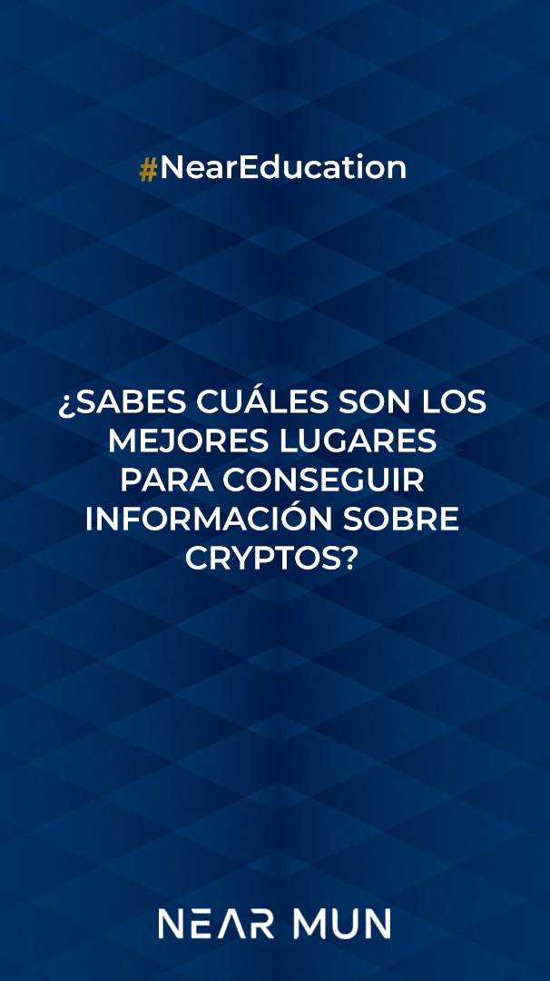NearMun's tweet photo. En @NearMun siempre te damos la mejor información 📢✨ y en este caso, queremos que aprendas en dónde puedes conseguir información de valor 🤔 sobre #Criptomonedas 🎓
.
@NEARProtocol @NEARedu #TBT @ke_nft @NearNft @nearbits #NEAR #Blockchain #EducacionFinanciera @finance_ref 📢✨ https://t.co/igw8dzdeHZ