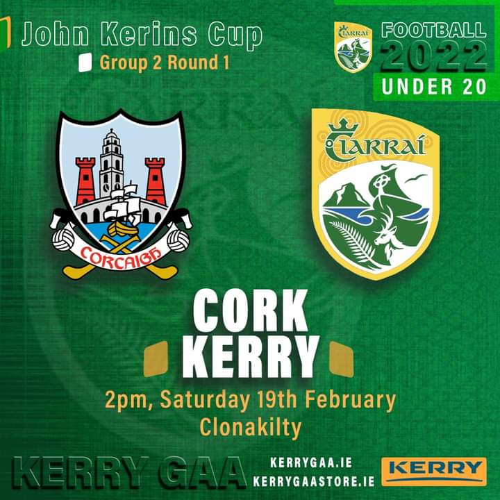 gaa_spa's tweet photo. Best of luck to Niall O'Mahony and the @Kerry_Official U20 team & management this Saturday Feb 19th against @OfficialCorkGAA in Rd1 of the John Kerins Cup U20 Developmental League
🏐 Throw in 2pm (in Clonakilty)
#ciarraíabú💚💛 #gaa #u20 #developmentalleague #KERvCOR #goodluck https://t.co/Gr7KTxnmyi