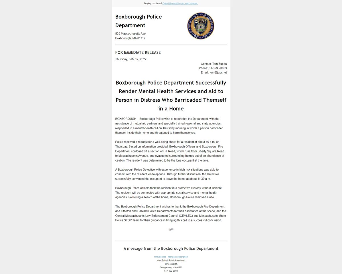 Boxborough Police (@boxboroughpd) on Twitter photo 