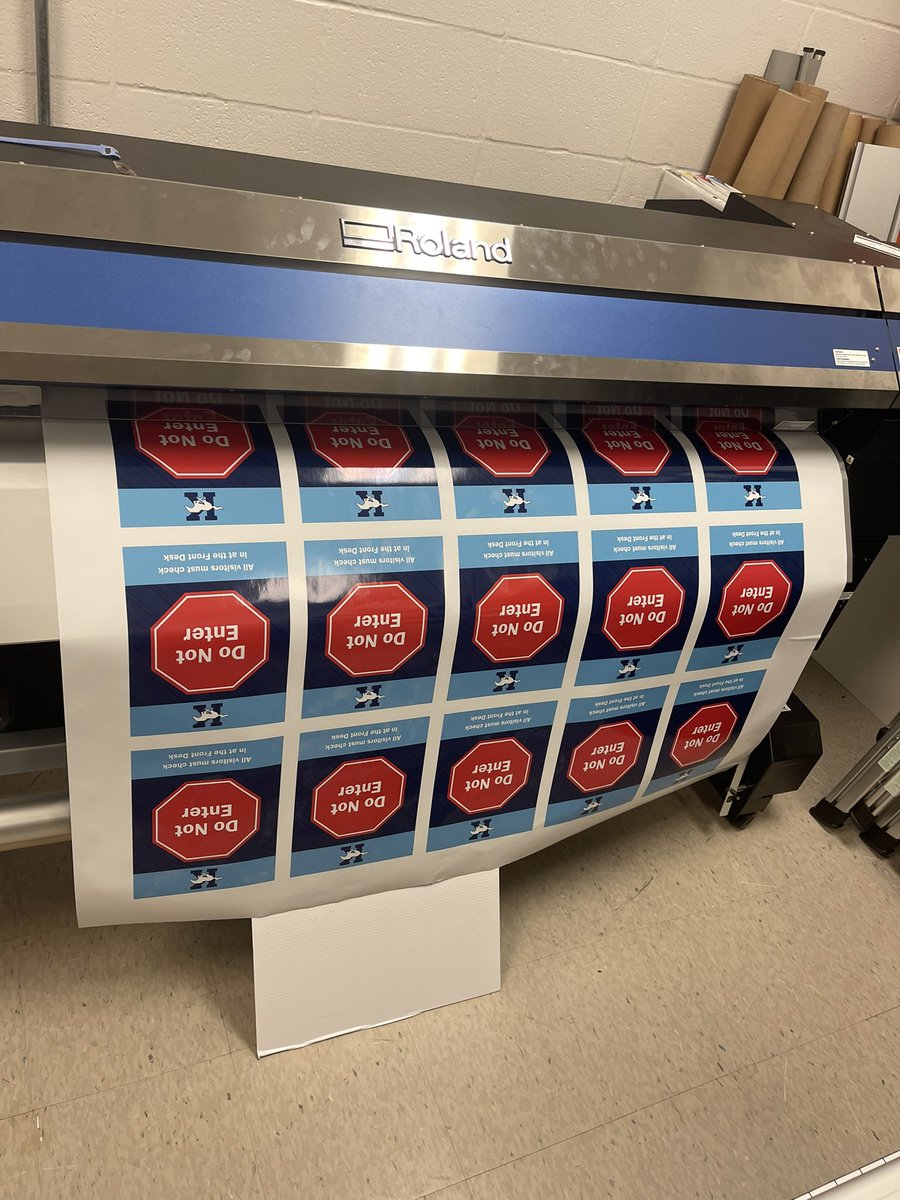 Getting ready to cut and install some exterior door signs! <a href="/HumbleISD_KHS/">Kingwood High School</a> <a href="/HumbleISD_CTE/">Humble ISD CTE</a> <a href="/HumbleISD/">Humble ISD</a>