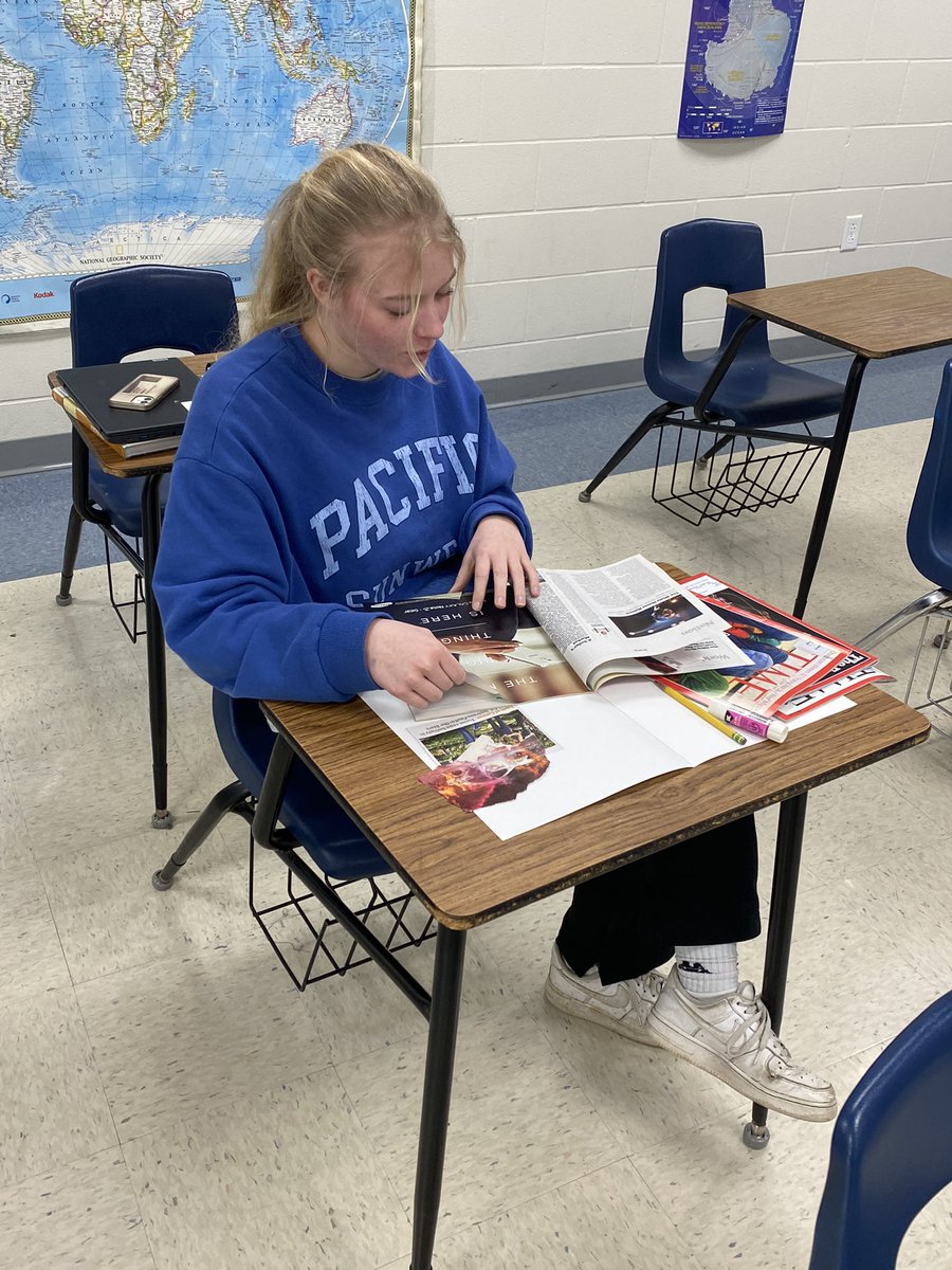mrfleck203's tweet photo. Sociology students looked for gender stereotypes in advertisements and made colleges to report their findings to their classmates. #TitanTrue https://t.co/HPbc5vAA18