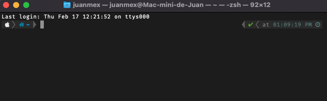juanmexm's tweet photo. Que cosa más hermosa es oh-my-zsh con powerlevel10k, no es que le sepa mucho a la terminal pero al menos ya no me deprime XD https://t.co/p4OGTJXL1I