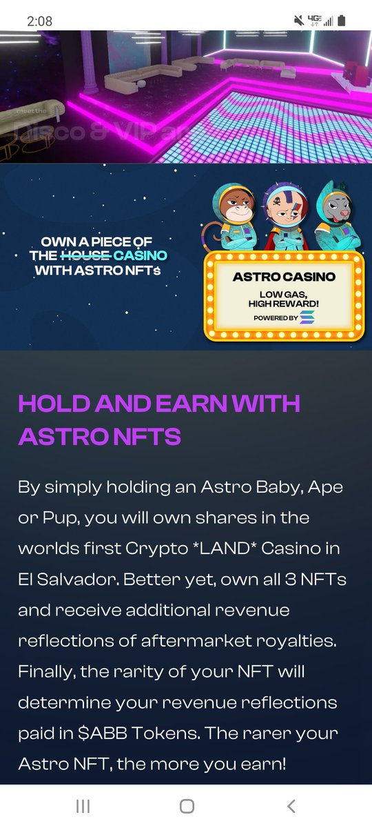 NFTCryptoNoob's tweet photo. @0xClaudCrypto You need to look into @AstroBabiesNFT 
Revenue sharing from multiple avenues including both IRL and virtual crypto casinos! Floor price at 1.5 SOL rn and has hit 10 SOL before. (People are impatient) https://t.co/1Zpc3ChqPe