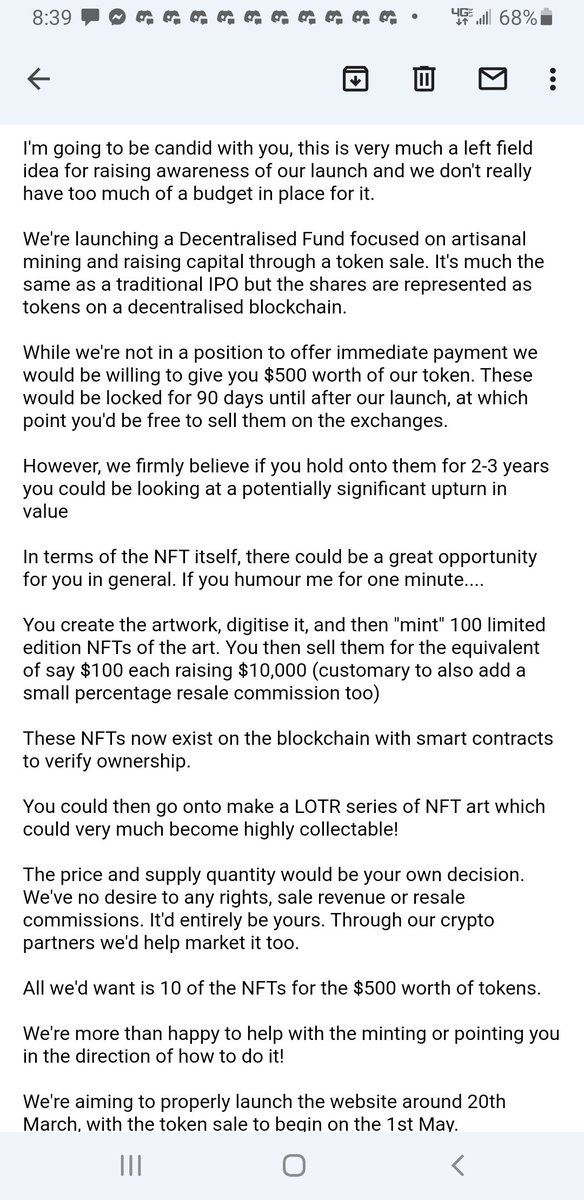 najarianart's tweet photo. This has got to be the absolute worst contract offer I have ever seen.
Under no circumstance should anyone accept this.
Companies looking to commission artists, do better. If you cannot pay for work get more funding to pay for your art and marketing
#nft #badcontract https://t.co/TpYqQhzDWN