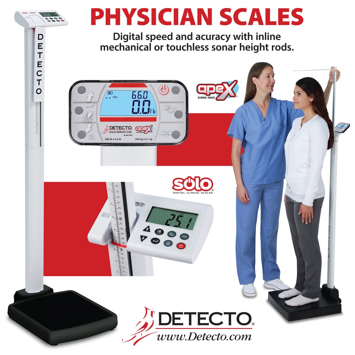 CardinalDetecto's tweet photo. From state-of-the-art sonar height rods and advanced electronics to traditional weighbeam scales, DETECTO manufactures a wide variety of physician scales.
https://t.co/9zUMYSPL62
#physician #physicians #doctor #nurse #nursing #clinic #hospital #medical #healthcare #detecto https://t.co/bmZHXazioN